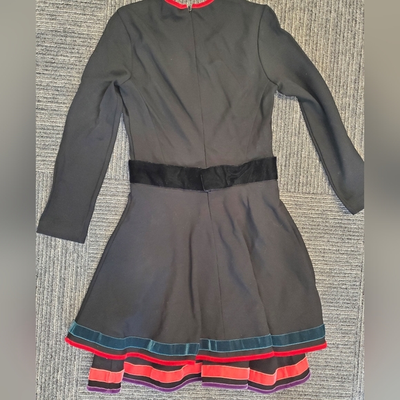 Just Cavalli Black Floral Embroidered Dress sz 40 - Picture 9 of 13